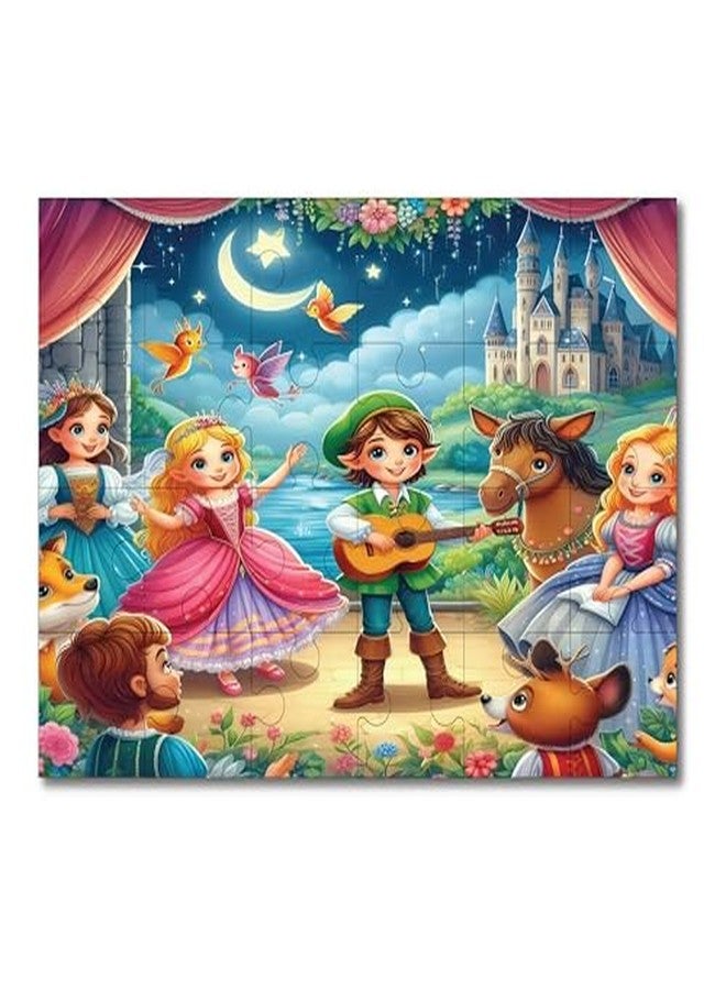 Khilonewale Kids Jigsaw Puzzle 8x12 Inch for Ages 3+ - Colorful Story Scene Brain Game, Educational Quiet Time Activity, Cardboard Puzzle for Boys and Girls, Gift‑Ready Family Toy Set (Fairy Tale Party) - Image 1